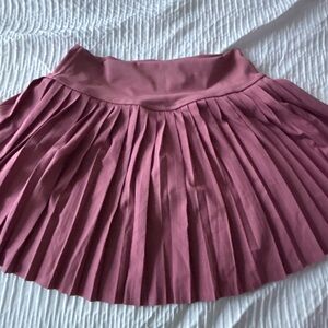 Pink Pleated Women's Skirt